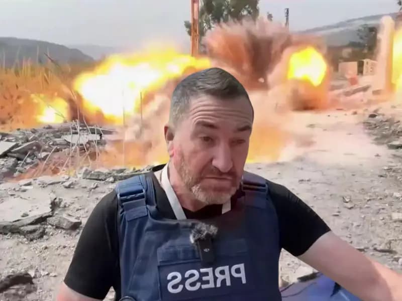 Rus Gazeteci Lübnan'daki İsrail Saldırısında Hayatta Kaldı