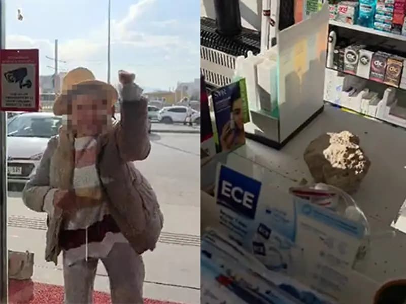 Kayseri'de Fark Ücreti İsteyen Eczaneye Taşlı Saldırı