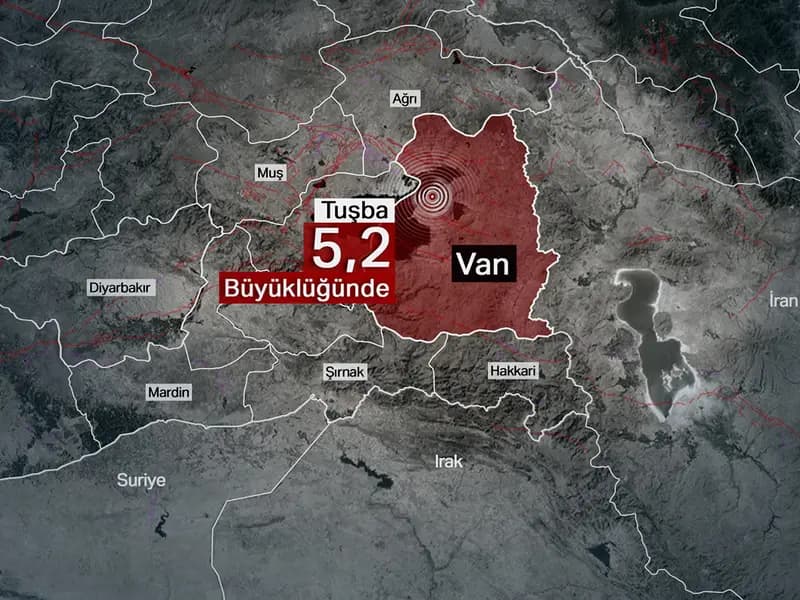 Van'da 5,2 Büyüklüğünde Deprem, Çevre İllerde Hissedildi
